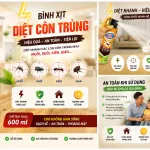 Chuyên sỉ xịt Côn Trùng LIX Hương Cam Chai Vàng 600ML