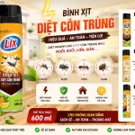 Chuyên sỉ xịt Côn Trùng LIX Hương Cam Chai Vàng 600ML