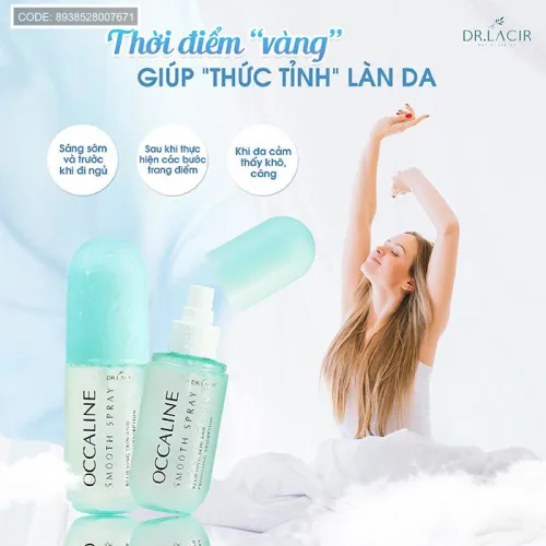 Chỗ sỉ xịt Khoáng Tế Bào Gốc Dr Lacir Occaline Smooth Spray Giúp Da Căng Bóng 130ml