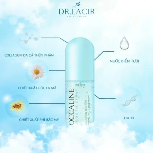 Chỗ sỉ xịt Khoáng Tế Bào Gốc Dr Lacir Occaline Smooth Spray Giúp Da Căng Bóng 130ml