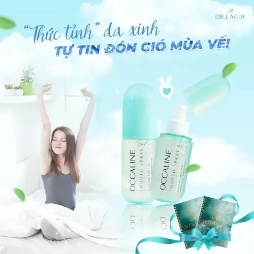 Chỗ sỉ xịt Khoáng Tế Bào Gốc Dr Lacir Occaline Smooth Spray Giúp Da Căng Bóng 130ml