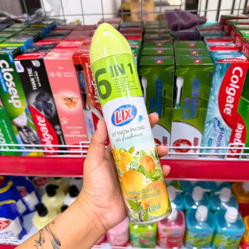 Shop sỉ xịt Thơm Phòng LIX 6 IN 1 Hương Cam Sả 280ml