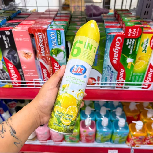 LIX 6 IN 1 Xịt Thơm Phòng Hương Chanh 280ml