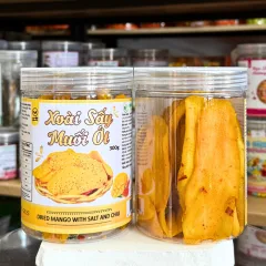 Shop sỉ xoài Sấy Dẻo Muối Ớt Thơm Ngon 300g - Hũ Pet