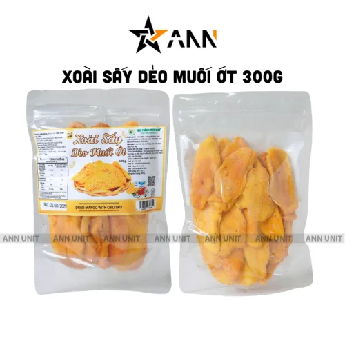 Chuyên sỉ xoài Sấy Muối Ớt Túi Zip 300g