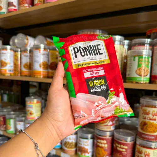 Nguồn hàng sỉ xúc Xích Gói Dinh Dưỡng Thịt Heo Ponnie - Xúc Xích Ponnie 175g (5 Cây x 35g)