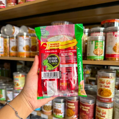 Nguồn hàng sỉ xúc Xích Gói Dinh Dưỡng Thịt Heo Ponnie - Xúc Xích Ponnie 175g (5 Cây x 35g)