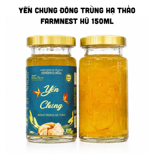 Yến chưng đông trùng hạ thảo FarmNest, hũ 150 ml