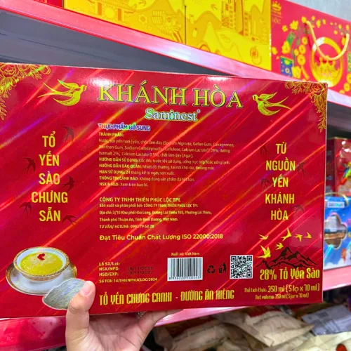 Set 5 hũ Yến chưng đường phèn Khánh Hòa 28% đường ăn kiêng 70ml