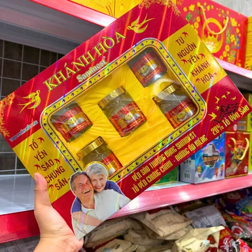 Set 5 hũ Yến chưng đường phèn Khánh Hòa 28% đường ăn kiêng 70ml