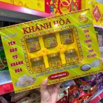 Shop sỉ yến Chưng Đường Phèn Khánh Hòa KHNest 32% Hộp Vàng 6 Hủ 70ml