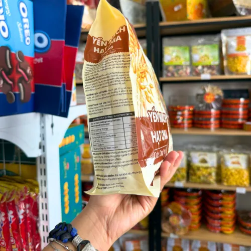 Shop sỉ yến Mạch Hạt Chia Ít Đường BÍCH CHI 450g (15 gói x 30g)