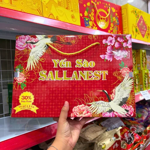 Sallanest Yến Sào Dạng Xách 30%, bộ 6 hũ 70ml
