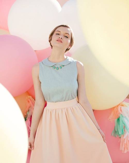 Kết quả hình ảnh cho quần áo gam màu pastel mùa hè