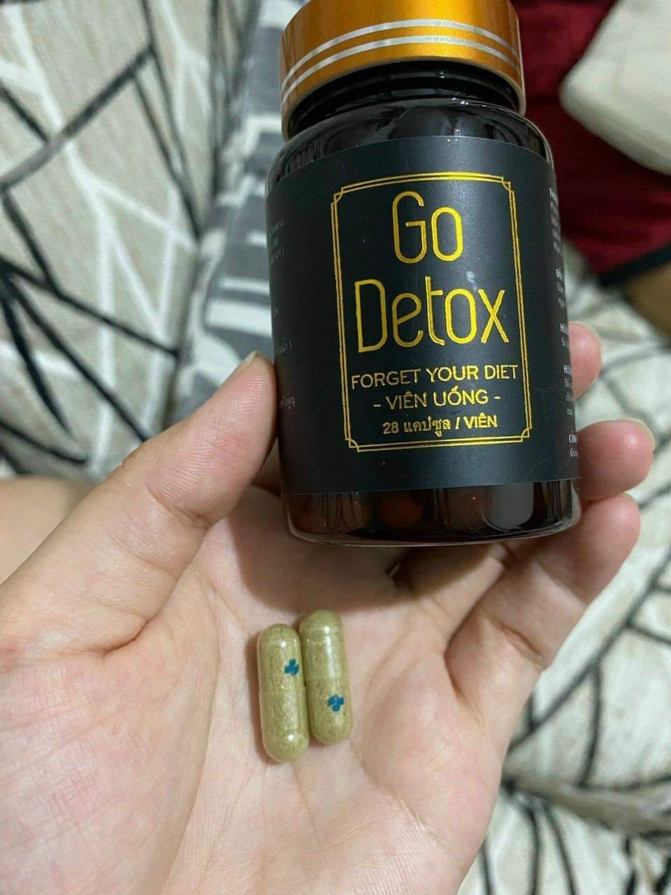 Trà Go lean detox" Viên Uống Giảm Cân Cho Cơ Địa Khó Giảm