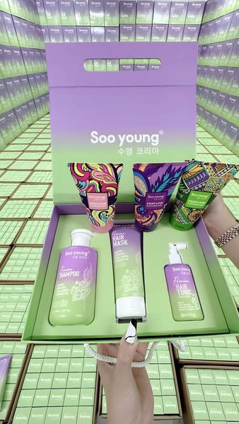 Combo Gội Xả Xịt Tóc Sen Tảo Sooyoung