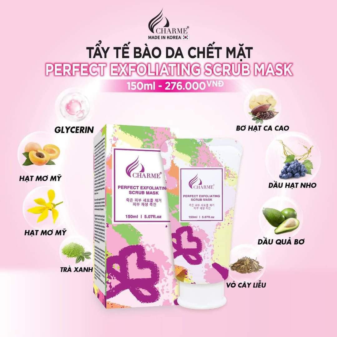 Tẩy Tế Bào Chết Da Mặt Charme Perfect Exfoliating Scrub Mask