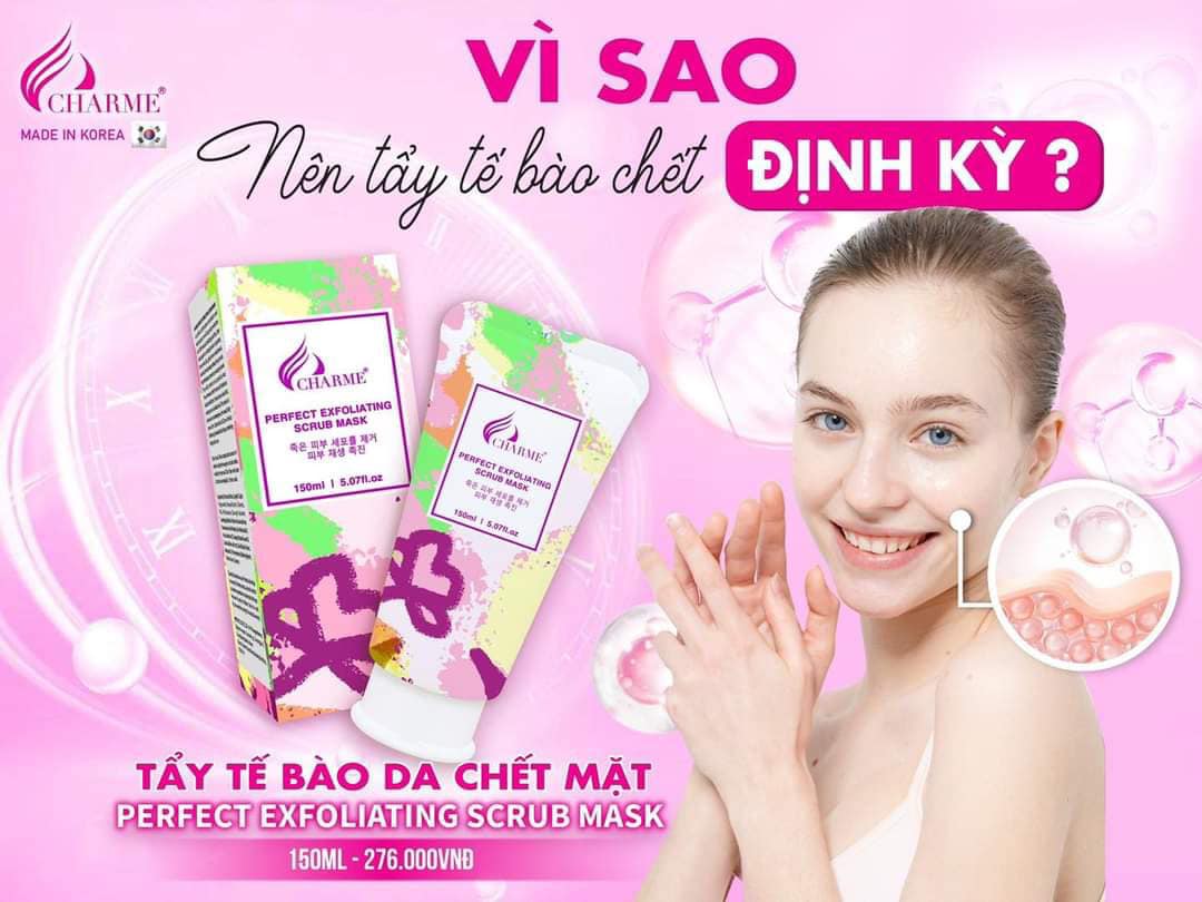 Tẩy Tế Bào Chết Da Mặt Charme Perfect Exfoliating Scrub Mask