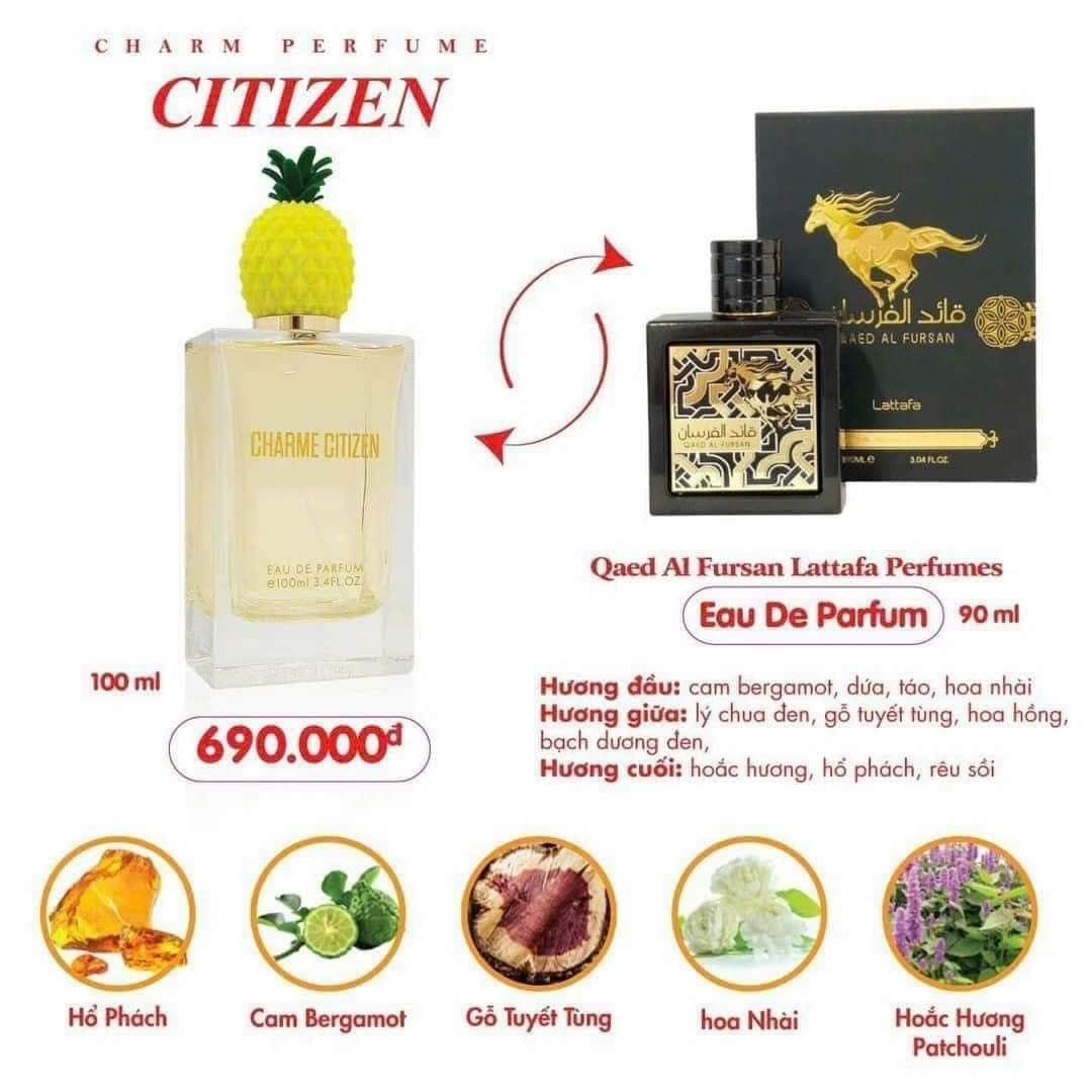 Nước Hoa Charme Citizen - mùi hương "Trị" được cơn nóng mùa hè