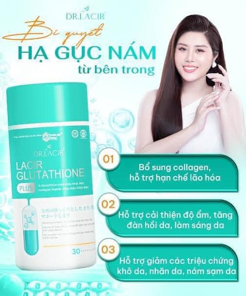 Viên Uống Trắng Da Glutathione 600 Dr Lacir