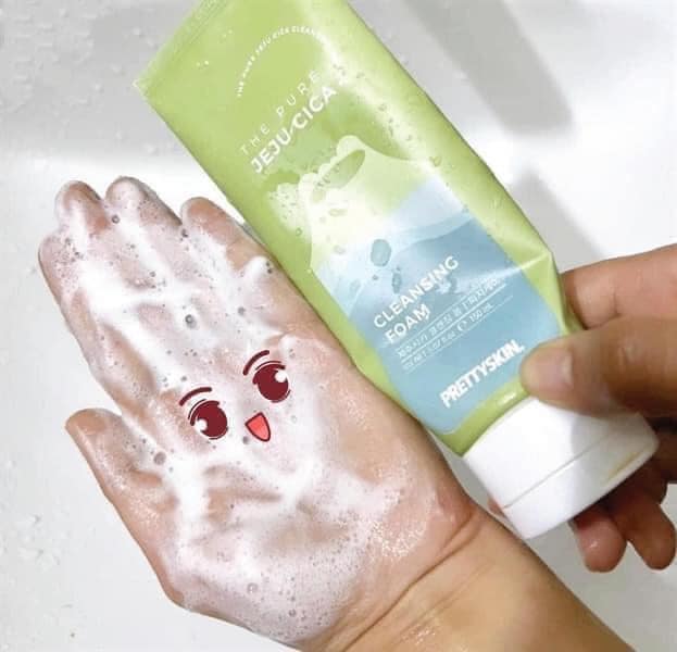 Sữa Rửa Mặt Rau Má PrettySkin Tiễn Mụn Đi Xa