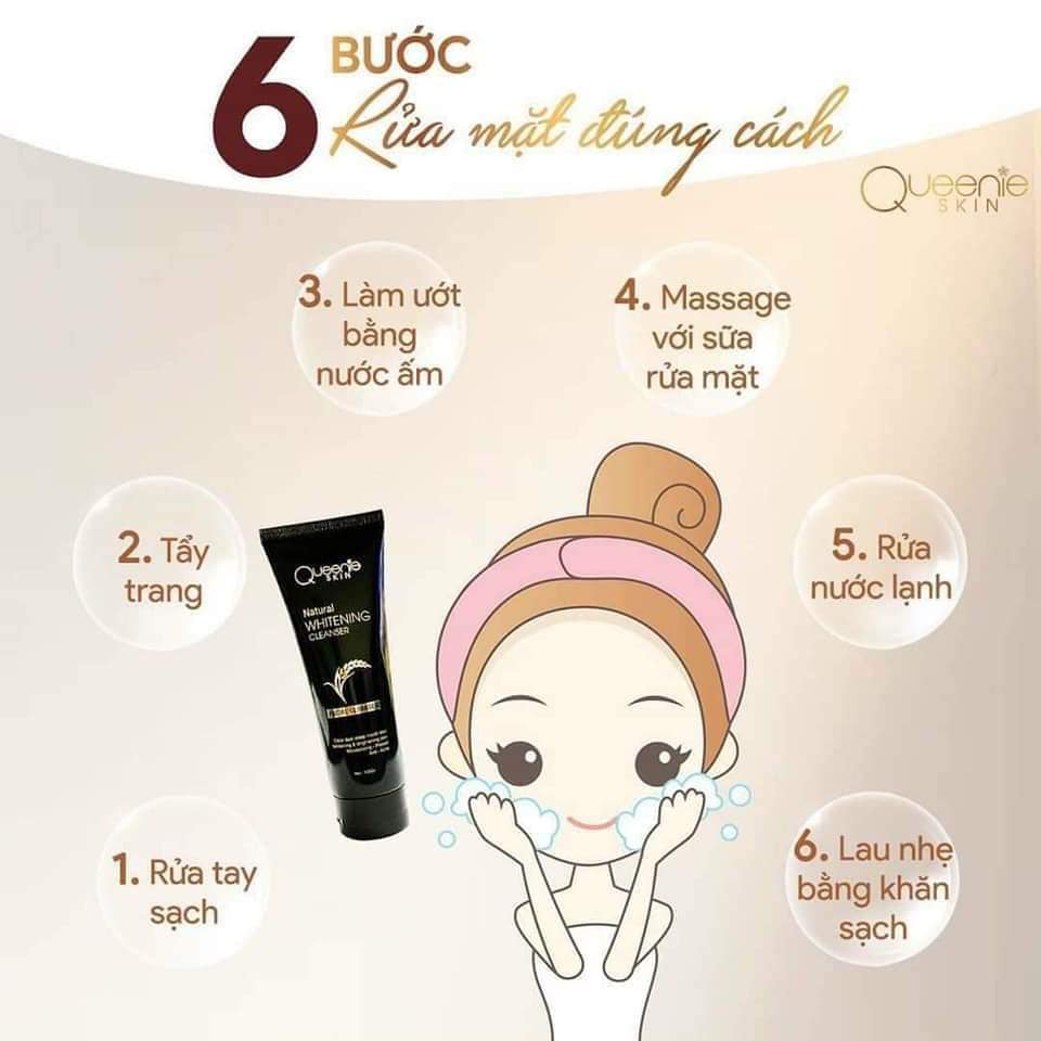 Sữa rửa mặt Mầm Gạo Queenie Skin