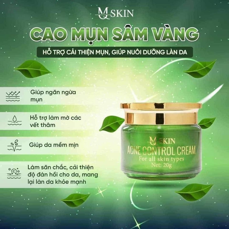 Cao Mụn Sâm Vàng MQ Skin 20g