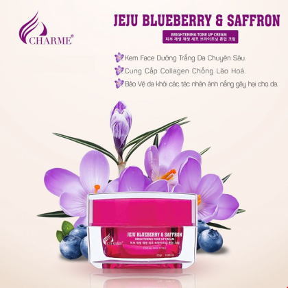 Kem Face Charme Jeju Blueberry &amp; Saffron mang năng lực "thần bí" của quả Việt Quất từ đảo Jeju, Hàn Quốc