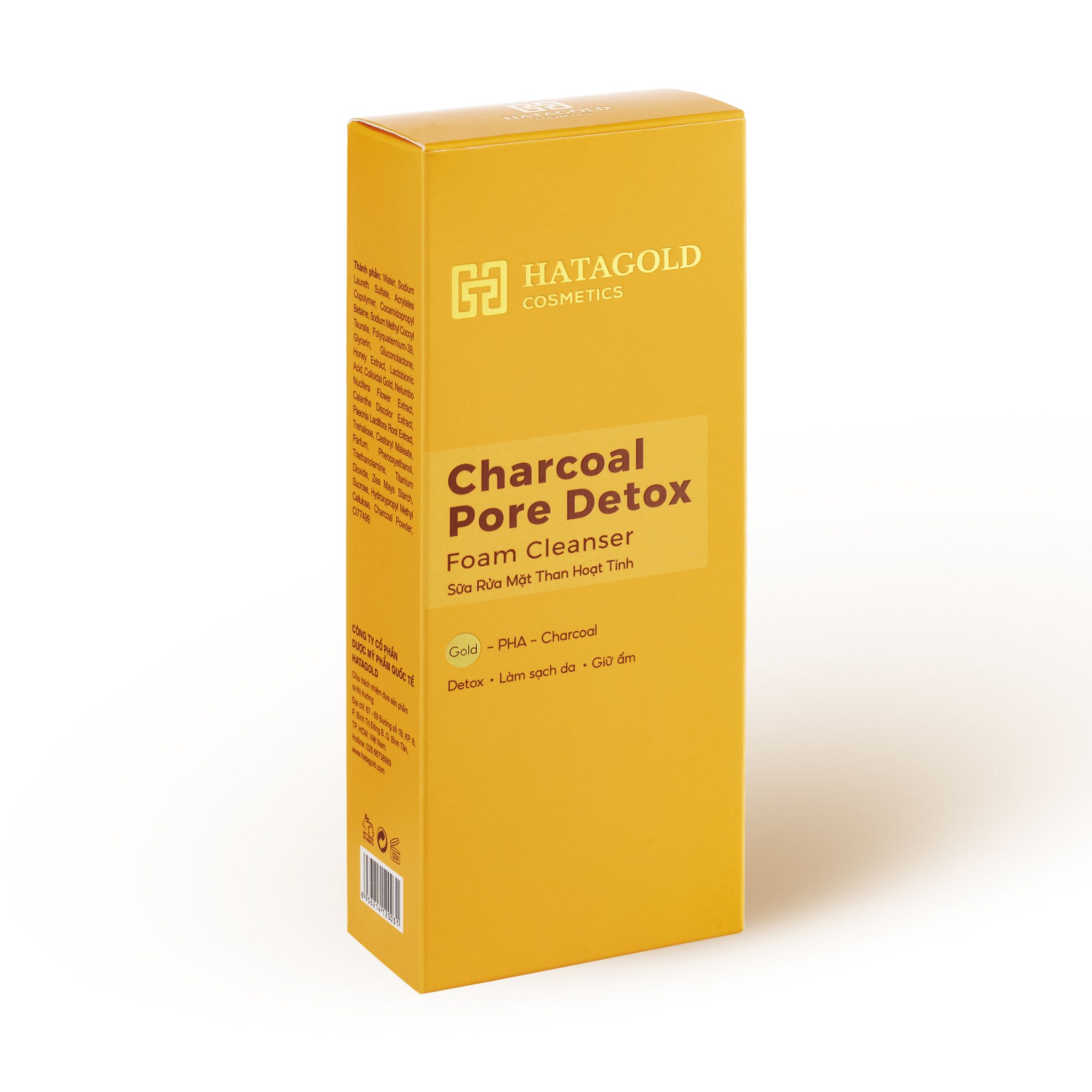 Sữa Rửa Mặt Thải Độc Than Hoạt Tính sẽ giúp Detox Hatagold