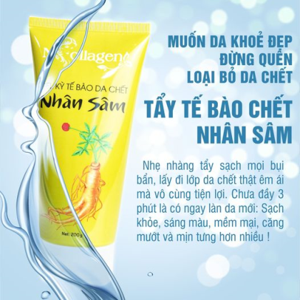 Tẩy Tế Bào Chết Nhân Sâm N Collagen bước skincare quan trọng không thể thiếu