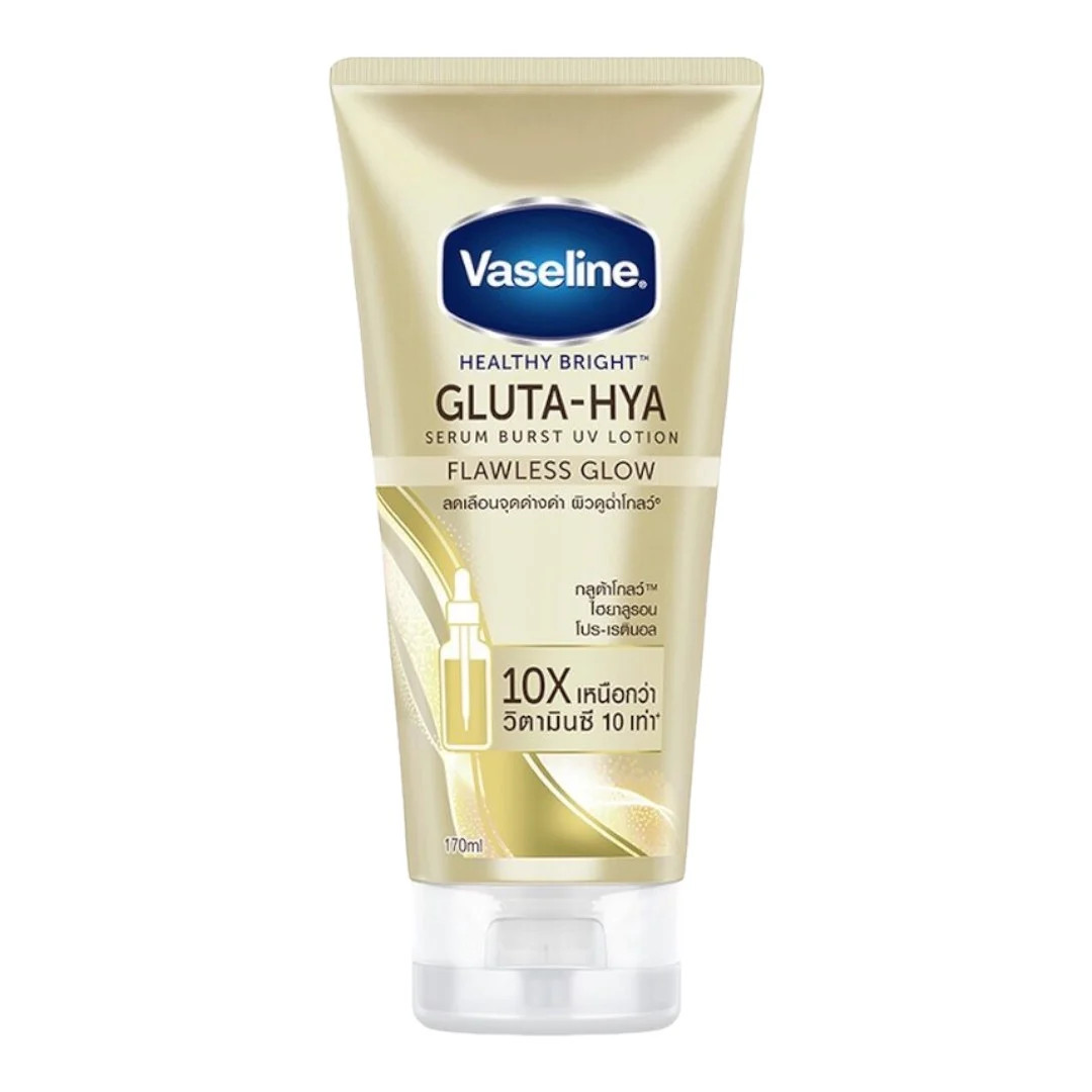 Sữa Dưỡng Thể Vaseline 10X Vàng Healthy Bright Gluta Hya Serum Flawless Glow Tốt hơn gấp 10 lần so với Vitamin C