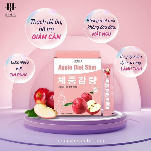 Tại sao nhiều người giữ dáng lại chọn thạch táo giảm cân Hemia