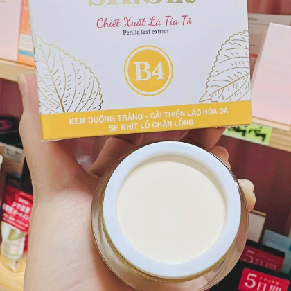 Kem Face Dưỡng Trắng Chống Lão Hoá B4 SH One Vàng Chiết Xuất Lá Tía Tô chính hãng