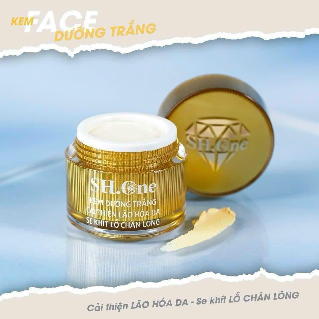 Kem Face Dưỡng Trắng Chống Lão Hoá B4 SH One Vàng Chiết Xuất Lá Tía Tô chính hãng
