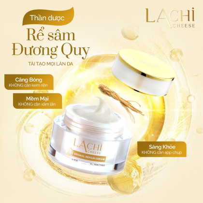 Kem dưỡng phục hồi Dermal Repair Lachi có thành phần chính là Rễ sâm đương quy
