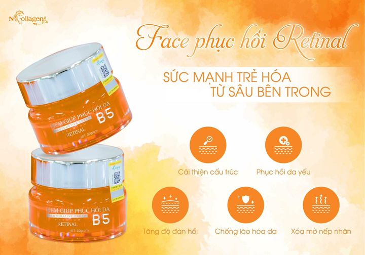 Kem Face Phục Hồi Da B5 N Collagen Tái tạo nền da mới khỏe đẹp hơn