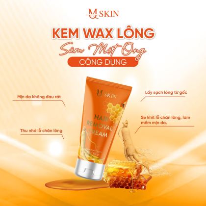 Combo Kem Tẩy Lông + Kem Thâm Nách MQ Skin Sâm Chanh Mật chính hãng
