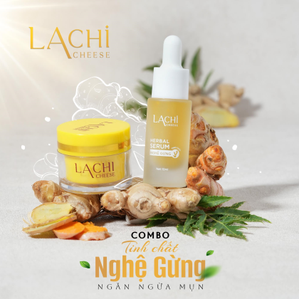 Toả sáng tự tin cùng Serum trị mụn tinh chất nghệ gừng LaChi