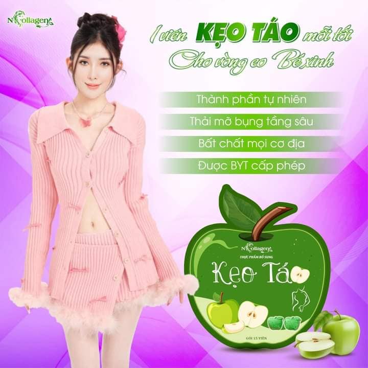 Dọn mỡ nhanh gọn kẹo táo chiếm trọn eo thon