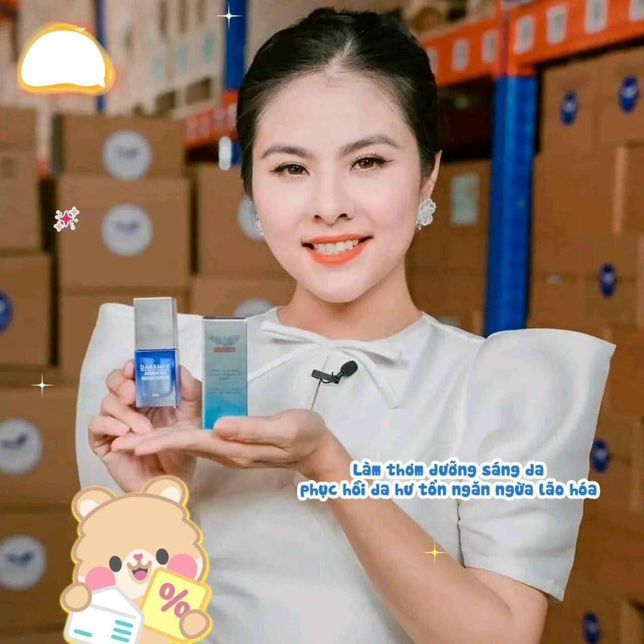 Serum Dưỡng Trắng Da Mờ Thâm Nám Tàn Nhang Phục Hồi Da Dakami-II