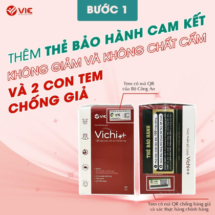Viên Uống Thảo Mộc Giảm Cân Vichi++ VIC Organic Siêu Giảm Cân Cho Cơ Địa Nhờn