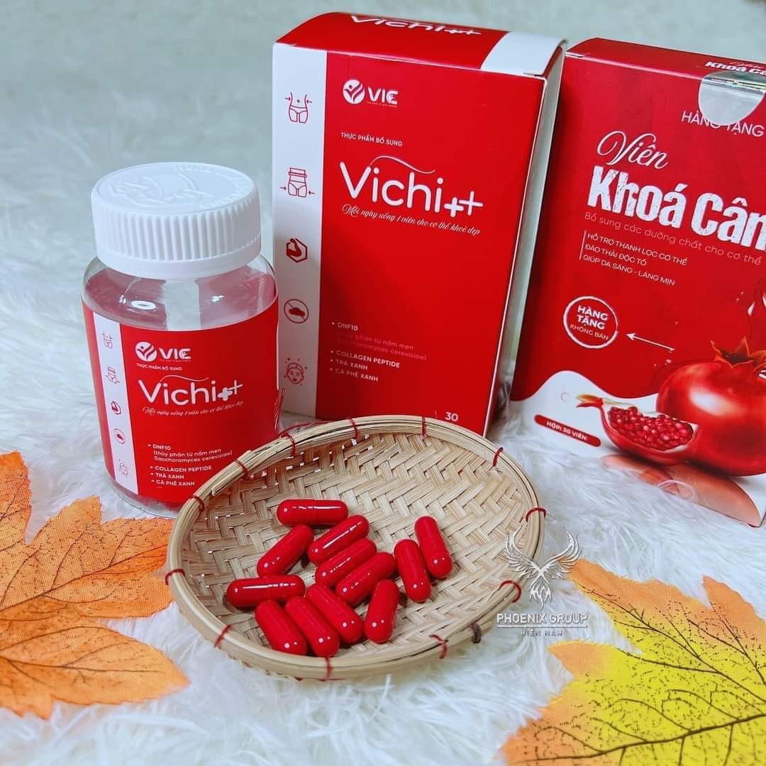 Viên Uống Thảo Mộc Giảm Cân Vichi++ VIC Organic Siêu Giảm Cân Cho Cơ Địa Nhờn