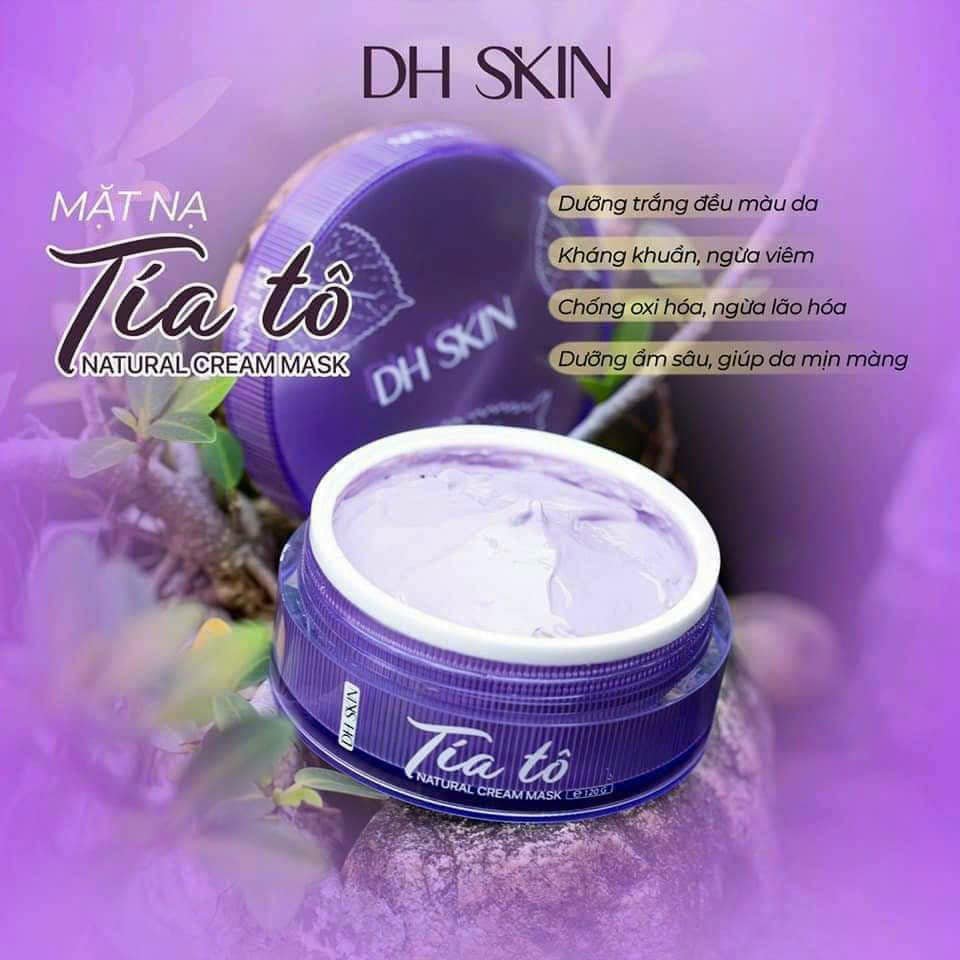 Mặt Nạ Tía Tô DH Skin mang hiệu quả tuyệt vời từ những lá tía tô nguyên chất