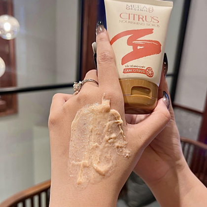 Tẩy Tế Bào Chết Face Cam Citrus Meea Organic Nouishing Scrub chính hãng