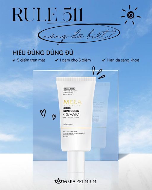 Hiểu đúng dùng đủ với phương pháp bôi kem chống nắng 511 nàng đã biết chưa?