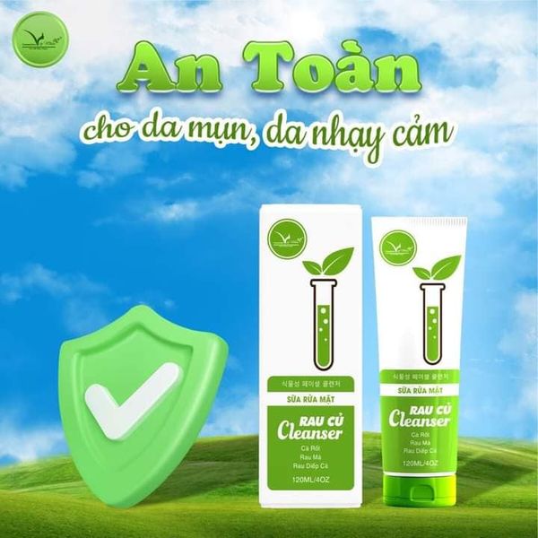 Sữa rửa mặt rau củ công nghệ Hàn Quốc của nhà Vip White