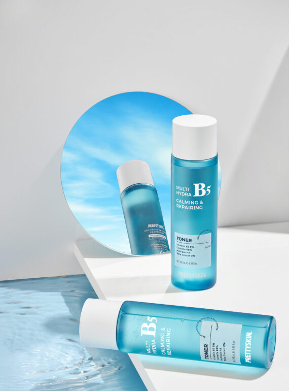 Nước Hoa Hồng Phục Hồi Dưỡng Trắng PrettySkin Multi Hydra B5 Calming & Repairing Tone