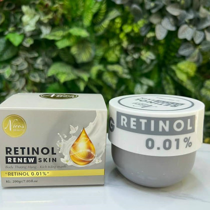 Kem Body Kích Trắng Mạnh Nicos Beauty Retinol Renew Skin Dưỡng Trắng, Giảm Mụn sekhít lỗ chân lông