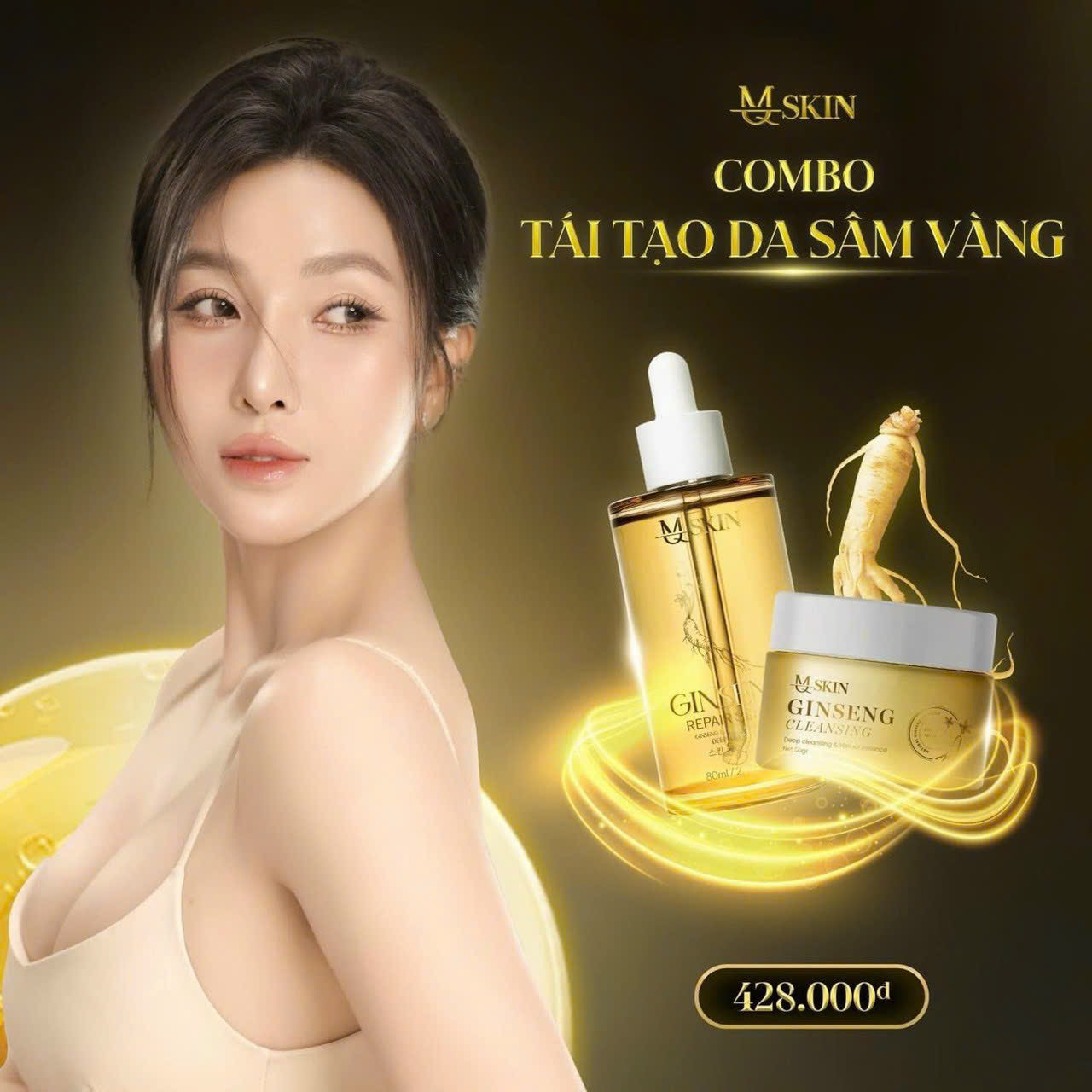 Tái sinh nhan sắc giữ gìn nét xuân với tái tạo da Nhân Sâm Vàng thế hệ mới MQ Skin