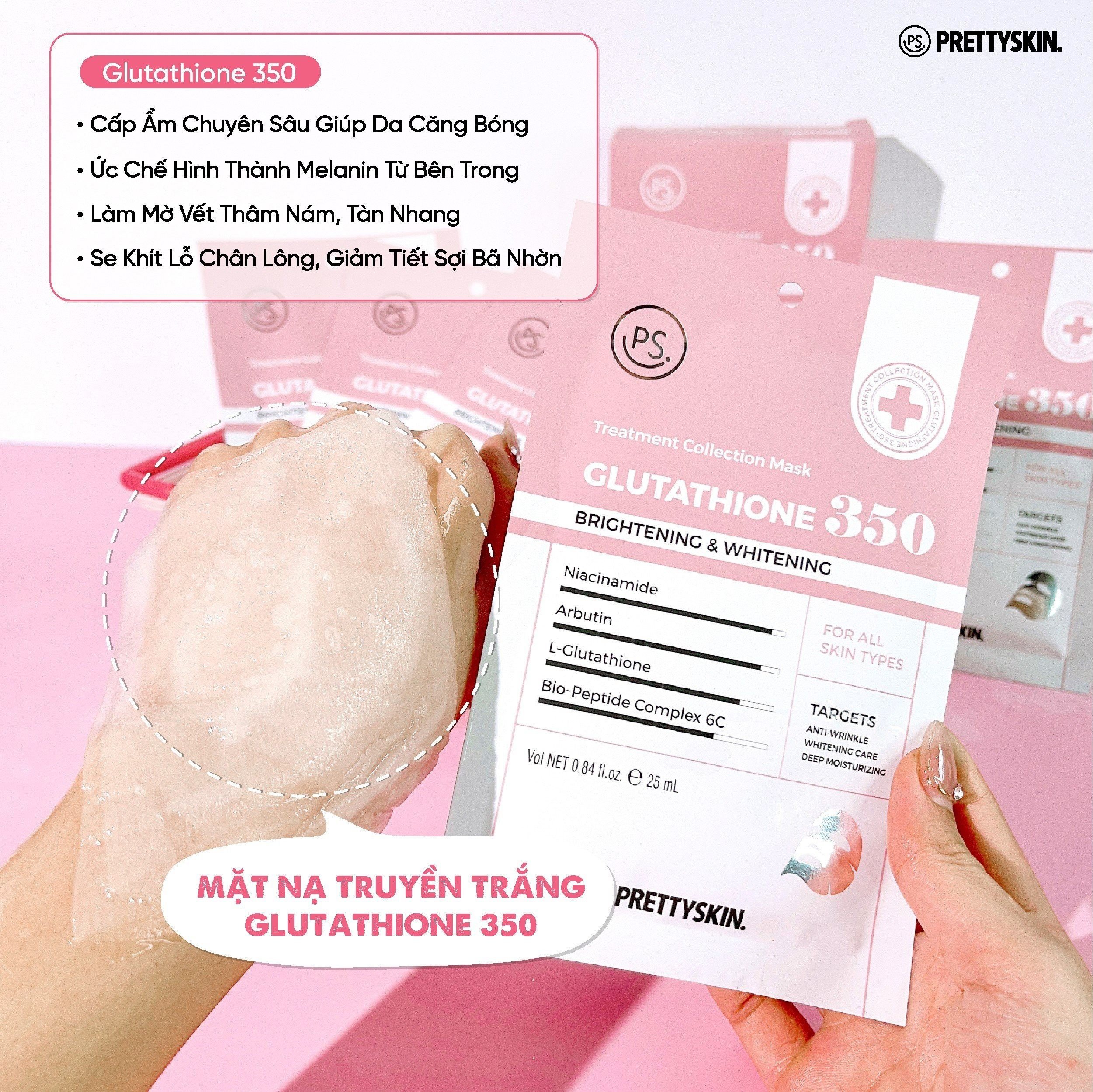 Mặt Nạ Giấy Prettyskin Treatment Collection Mask- Glutathione 350